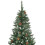 VidaXL vidaXL Artificial Decor Christmas Tree with Pine Cones and White Glitter 210cm 4