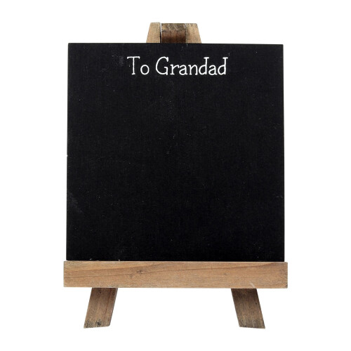 WIDDOP and Co. To Grandad Personalisable Chalkboard Easel with Chalk