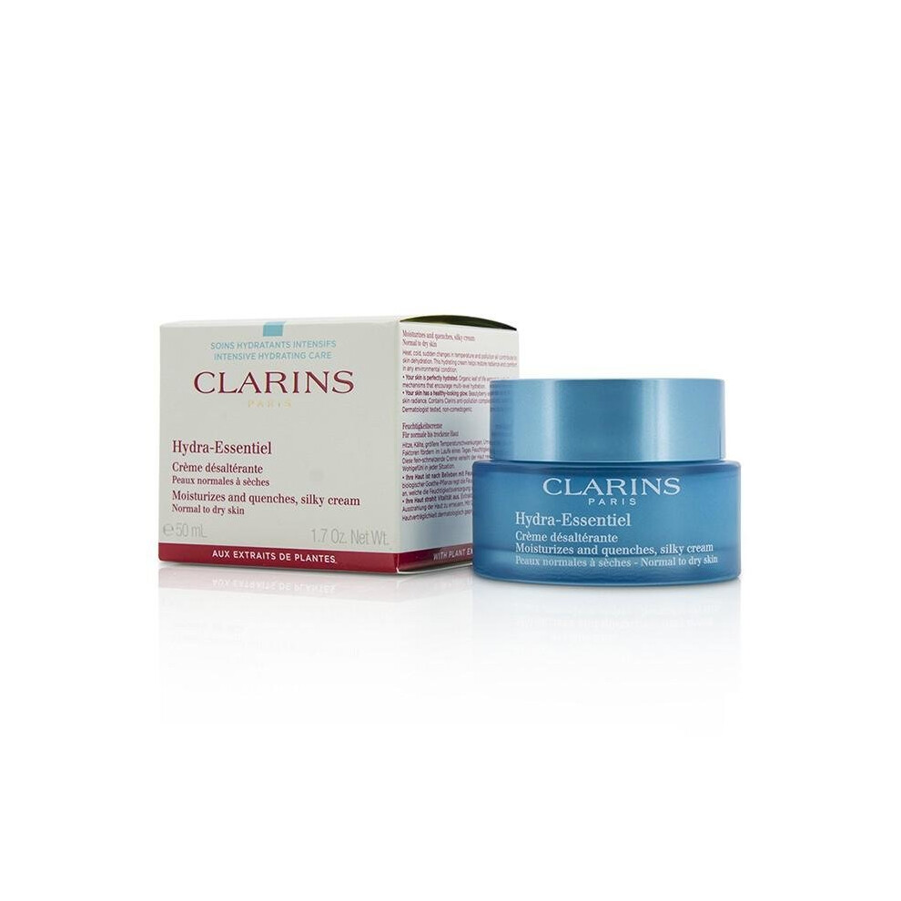 Clarins Cream Hydra-Essentiel Silky Normal To Dry Skin 50Ml - Deep Hydration & Radiant Comfort