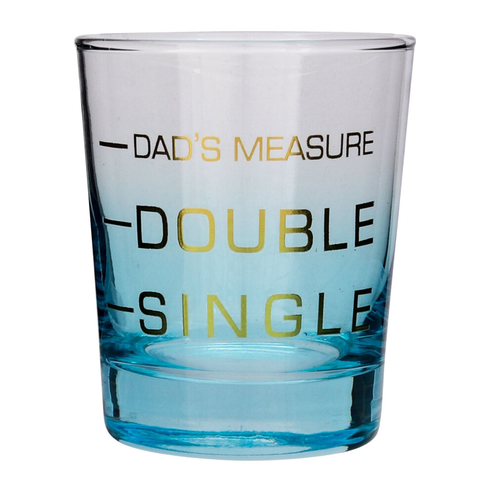 Printed Dad's Measure Whiskey Glass, Father's Day Gift