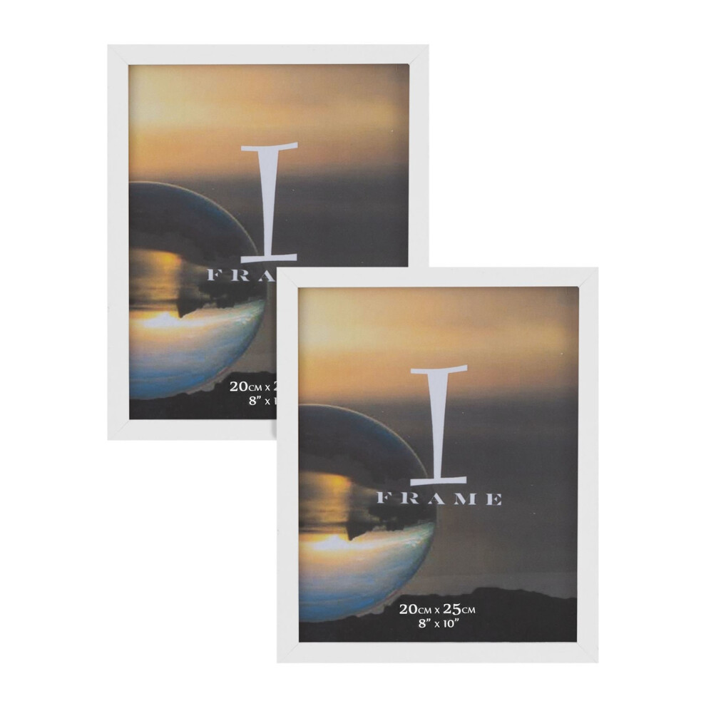 8' x 10' - iFrame Set of 2 Photo Frames White