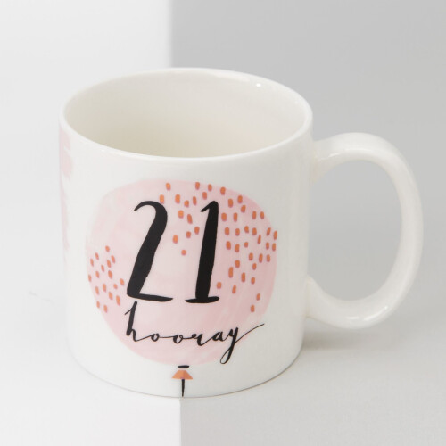 WIDDOP and Co. Luxe Ceramic Female Birthday Mug - 21