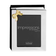 Impressions by Juliana Silver-Plated Photo Album & Frame – Holds 100 x 4x6 Inserts, Velour Backing
