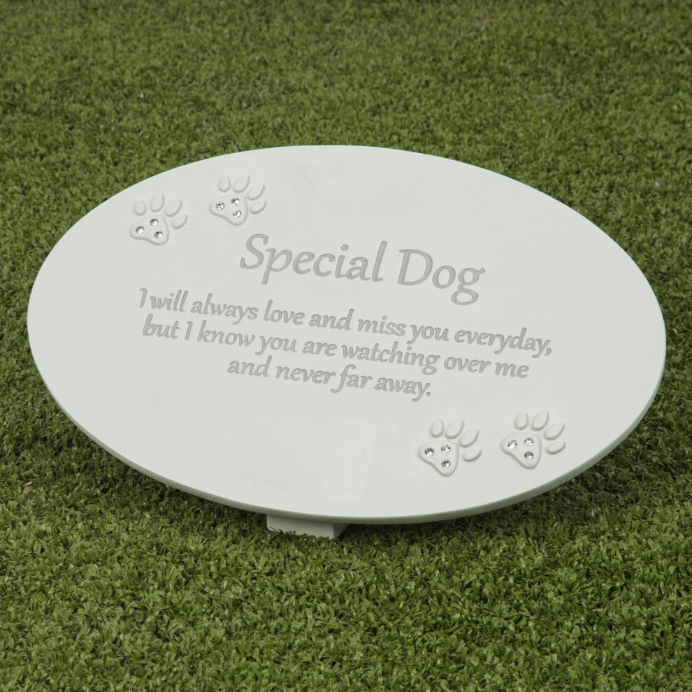 Thoughts of You Resin Memorial Plaque - Dog