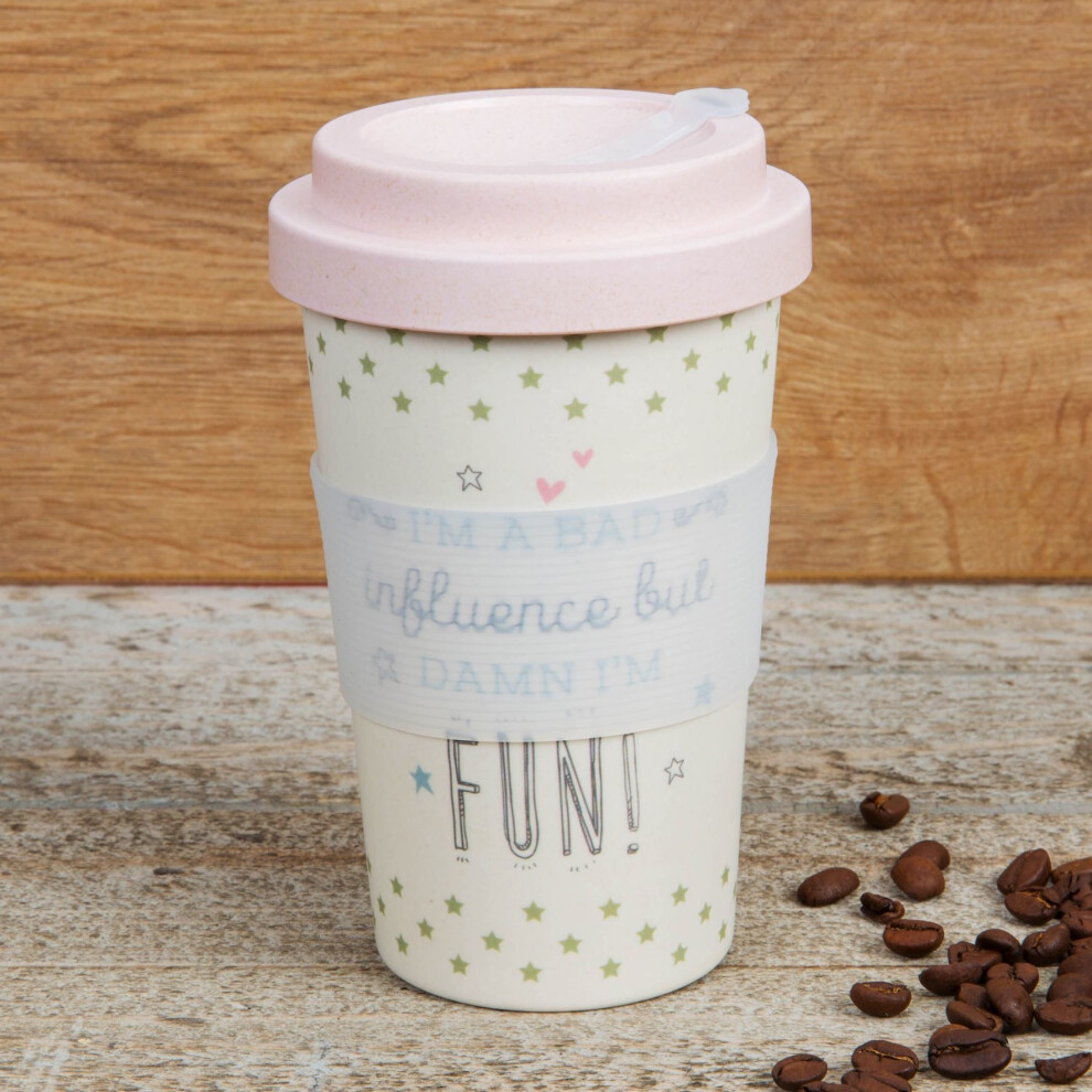 Love Life Bamboo Travel Mug 400ml - I'm A Bad Influence