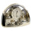 WIDDOP and Co. Rhythm Cont Mantel Clock Half Moon Arched Gilt Rotating Pend 1