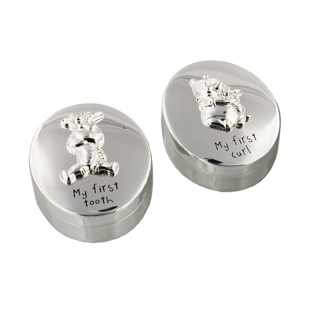Disney Winnie the Pooh Silver Plated My First Tooth & Curl Set