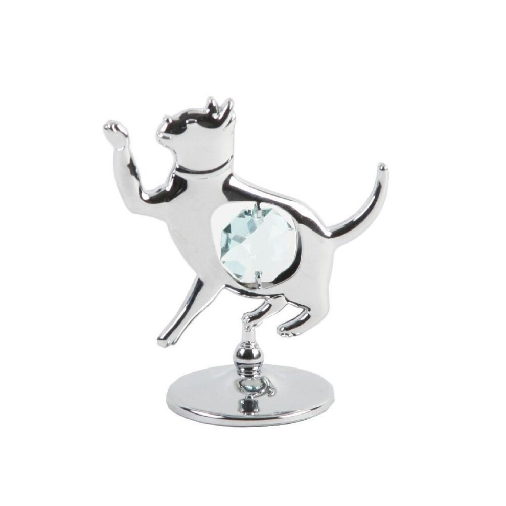 Crystocraft Cat Ornament - Crystals From Swarovski?