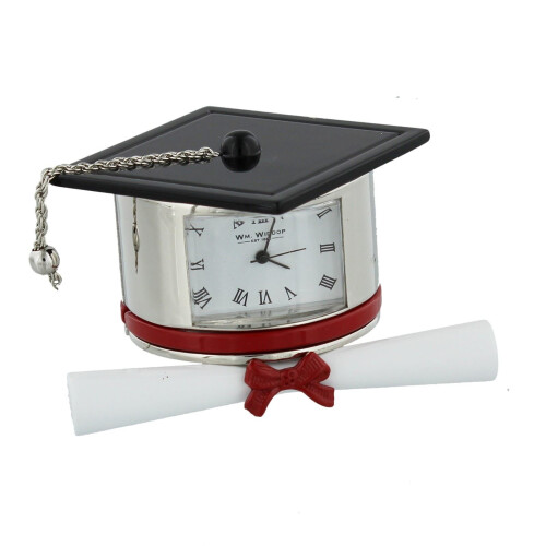 WIDDOP and Co. Wm.Widdop Miniature Clock - Graduation Hat & Scroll