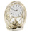 WIDDOP and Co. Rhythm Cont Mantel Clock - Oval Gilt Finish, Arabic Dial, Rotating Pend 1