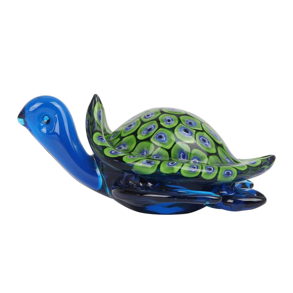 Objets d'Art Glass Figurine - Blue & Green Turtle-image-OPC-P5KHDRJ-NEW