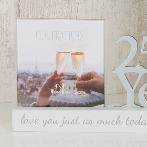 WIDDOP and Co. 4' x 4' - Celebrations Cut Out Photo Frame - 25 Years 2