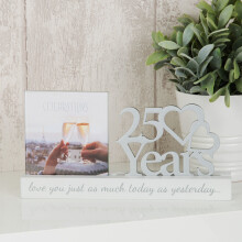 4' x 4' - Celebrations Cut Out Photo Frame - 25 Years