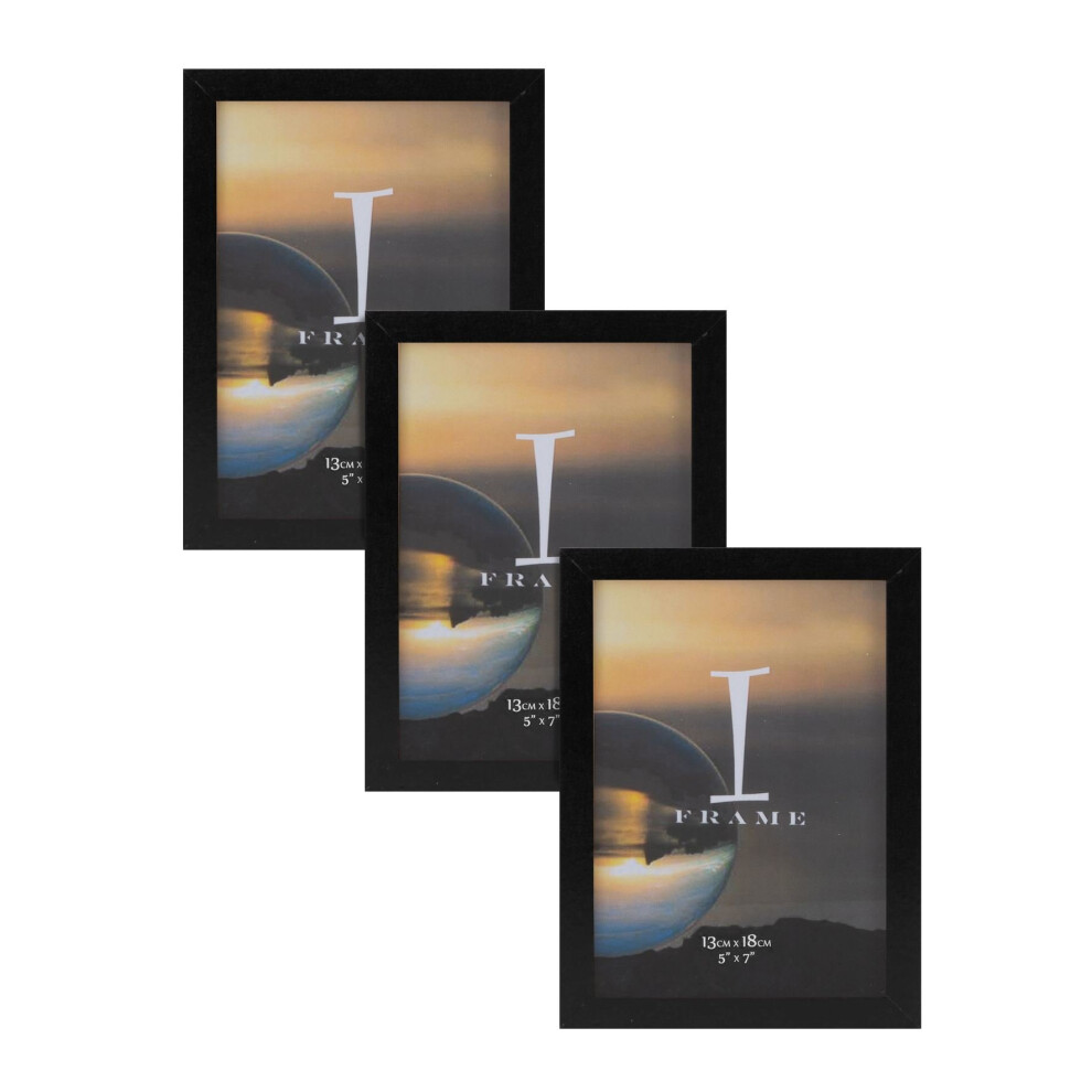 5' x 7' - iFrame Set of 3 Photo Frames Black