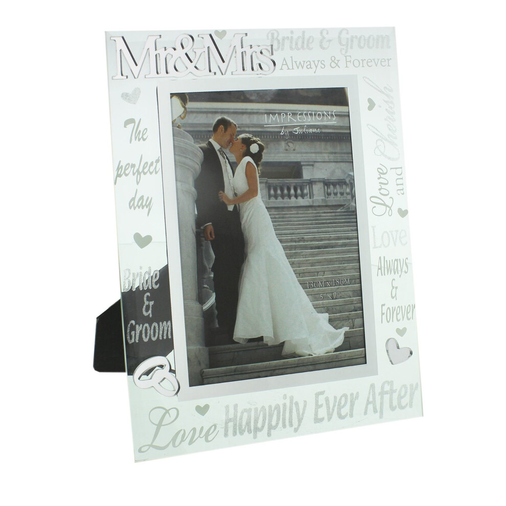 Juliana Mirror 3D Words Wedding Frame 5" x 7" - WG60857