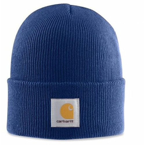 Carhartt Carhartt Herrars Stickad Mössa, Mörkblå, En Storlek 2