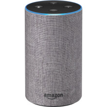 Amazon Echo (2nd Generation, Heather Gray Fabric) - Refurbished
