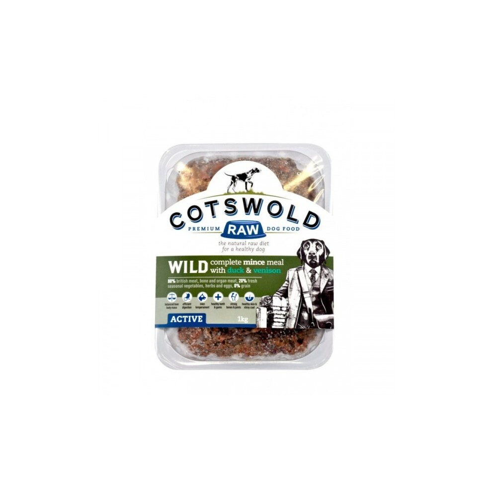 Cotswold Raw Wild Mince Venison & Duck Dog Food
