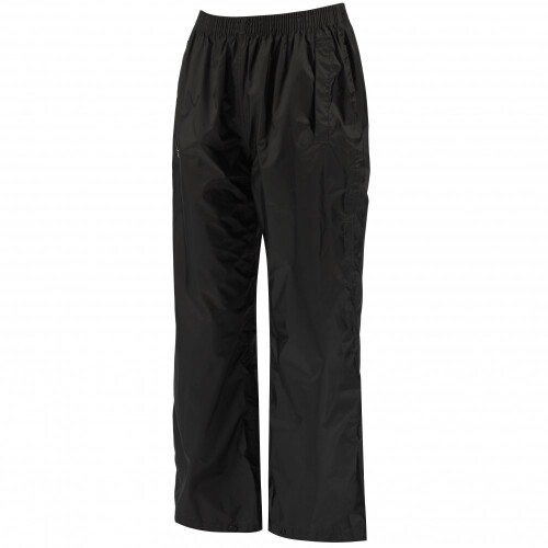 Regatta (3-4, Black) Regatta Kids Pack It Waterproof Packaway Overtrousers
