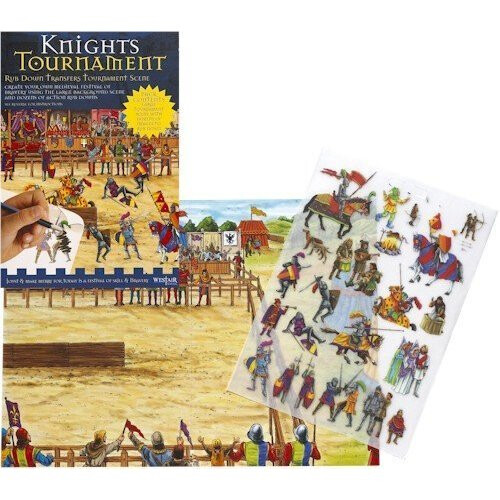 Knights' Tournament - Medieval Rub Down Transfers Scene