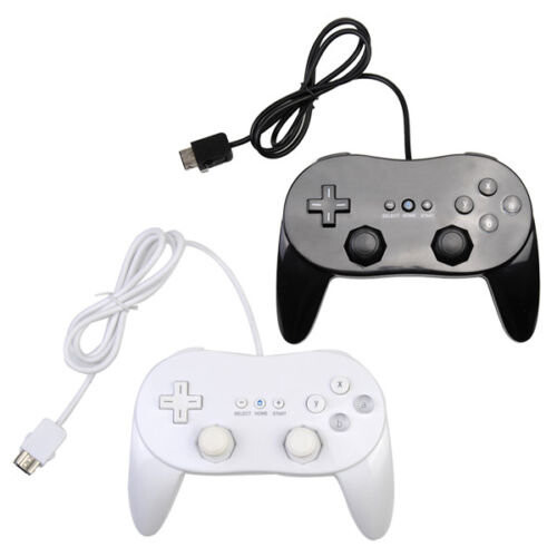 (Black) Classic Controller Pro Remote Joypad Game Pad For Nintendo Wii Wii U Console 1