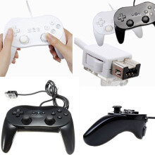 (Black) Classic Controller Pro Remote Joypad Game Pad For Nintendo Wii Wii U Console