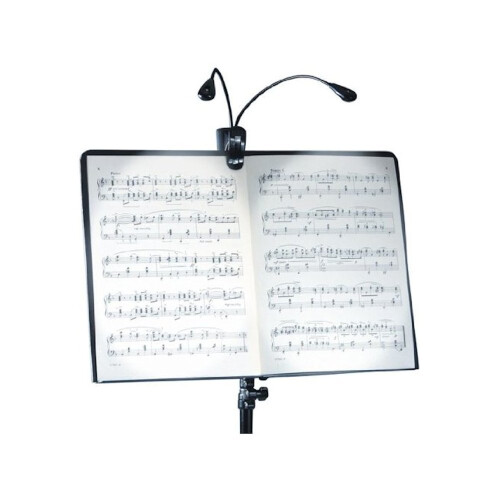 Dual led clip on music stand reading light cordless lights 1