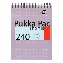 Pukka Pad Ruled Wirebound Metallic Shortie Notebook 240 Pages A5