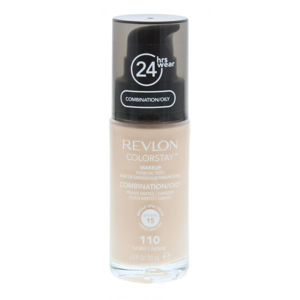 Revlon Ivory Colorstay Foundation For Combination/Oily Skin Spf15 110 30Ml