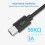 (Black, 2 Metre) Charging Cable for PlayStation 4 Controller, Xbox One, PS4 Fast Charging Long Lead USB 18