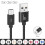 (Black, 2 Metre) Charging Cable for PlayStation 4 Controller, Xbox One, PS4 Fast Charging Long Lead USB 19