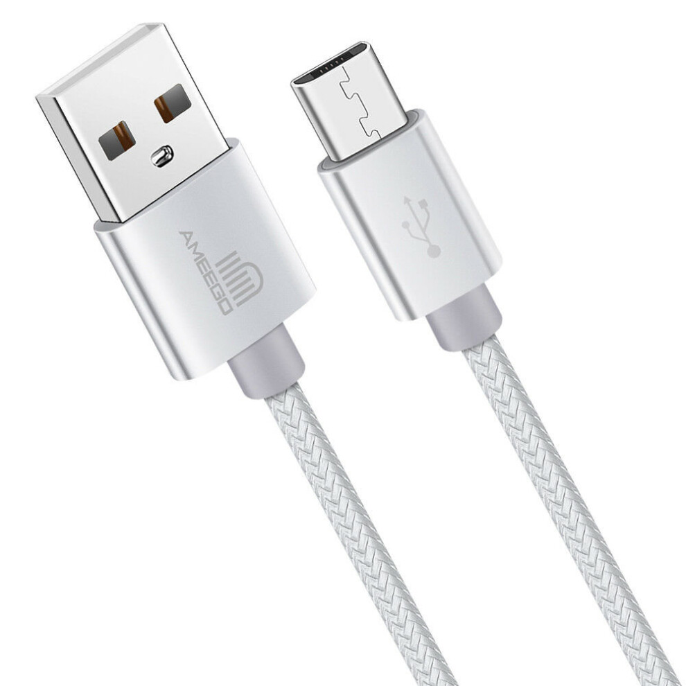 (White, 3 Metre) Charging Cable for PlayStation 4 Controller, Xbox One, PS4 Fast Charging Long Lead USB