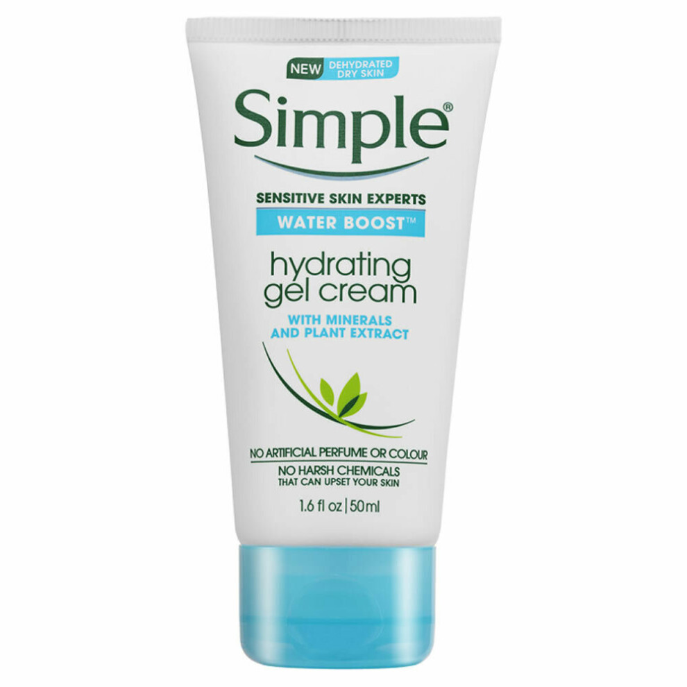 Simple-Water Boost Hydrating Gel Cream, 50Ml