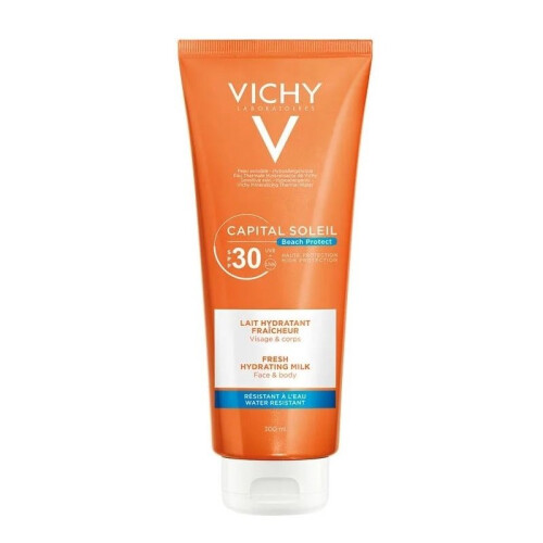 Vichy Capital Soleil Face & Body Fresh Hydrating Milk 300ml SPF30 300ml