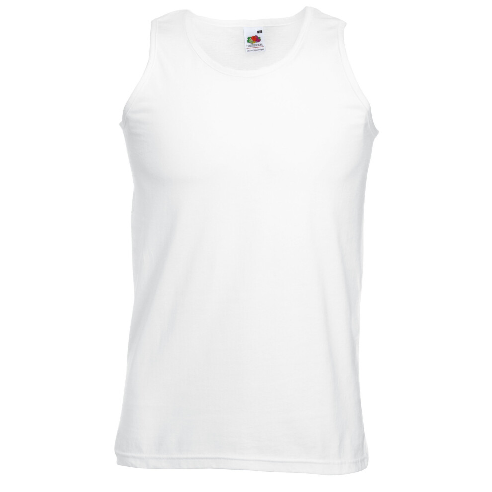 Fruit Of The Loom (2Xl, ) Mens Athletic Sleeveless Vest / Tank Top White