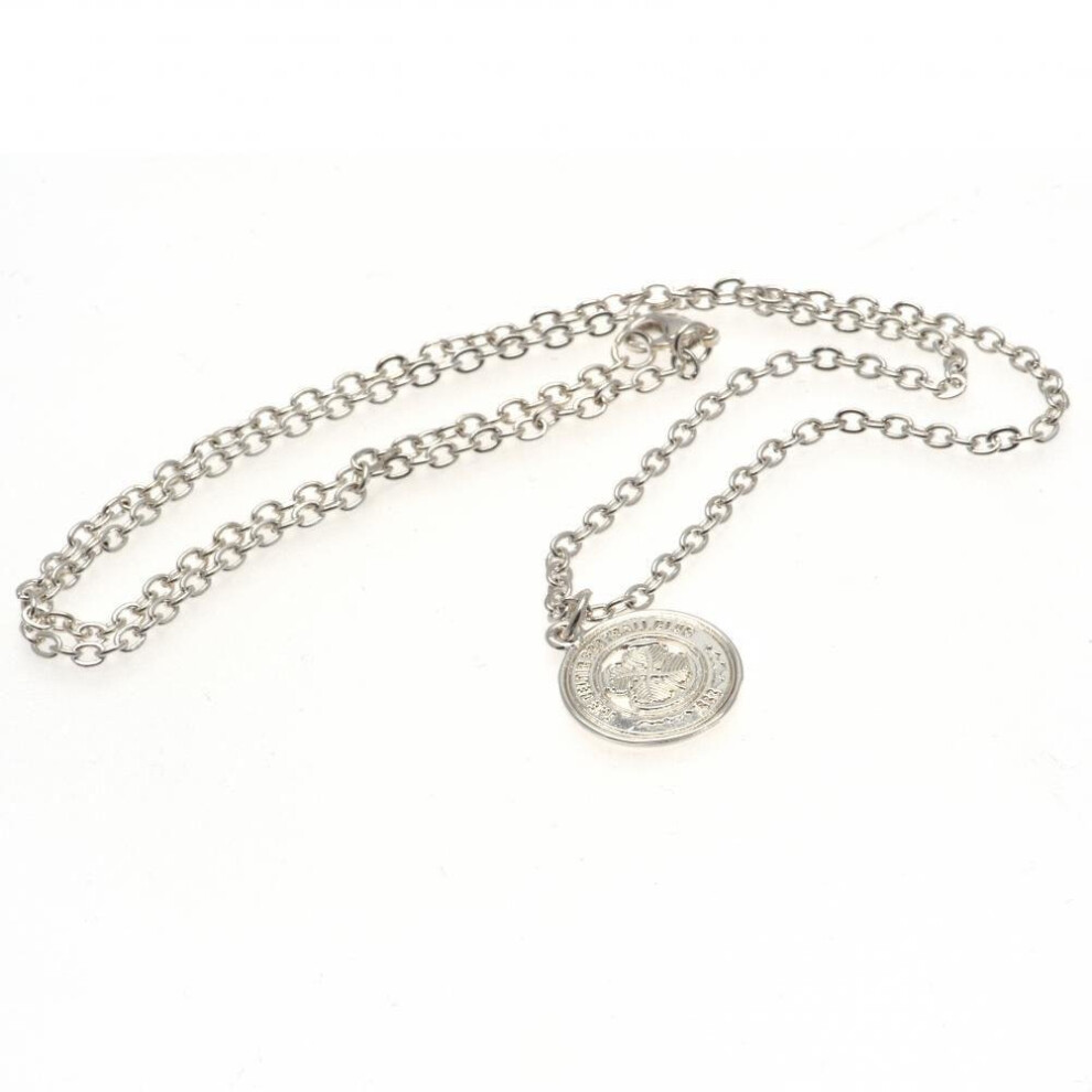 Celtic Fc Plated Pendant And Chain Silver
