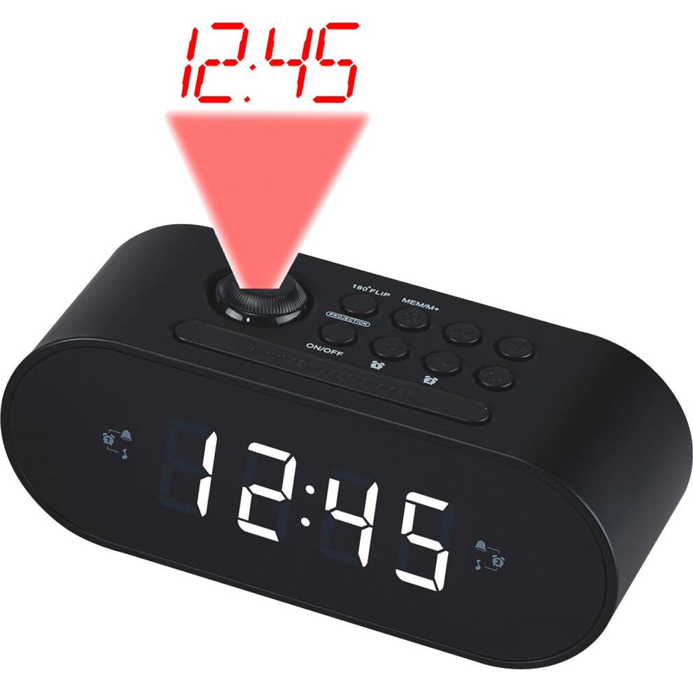 Denver CRP-717BLACK Projection clockradio 2 alarm CRP-717BLACK