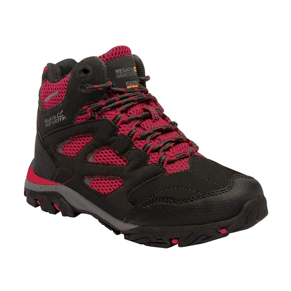 Regatta (12 Uk Child, Pepper) Childrens/Kids Holcombe Iep Junior Hiking Boots Black