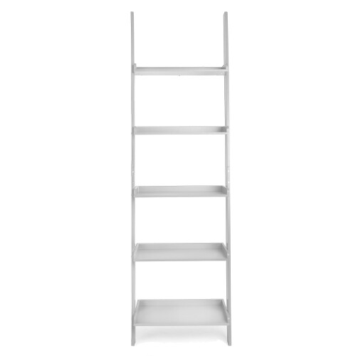Charles Jacobs (White) Charles Jacobs Ladder Shelf 5 Tier Leaning Storage Bookcase Display Unit 1