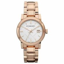 Burberry Swiss Made Ladies' Watch BU9104|White Analog Dial|Rose Gold Bracelet