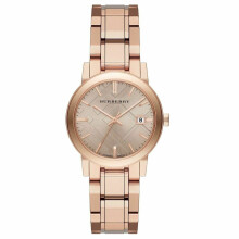 Burberry The City Damenuhr BU9135 | Rose Check gestempeltes Zifferblatt | Edelstahl