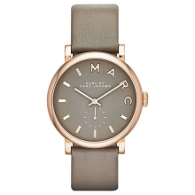 Marc Jacobs Baker Ceas pentru femei MBM1266|Carcasă roz|Cadran gri|Curea din piele