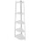 Charles Jacobs (White) Charles Jacobs Corner Ladder Shelf Bookcase Display Storage Unit 6