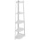 Charles Jacobs (White) Charles Jacobs Corner Ladder Shelf Bookcase Display Storage Unit 7