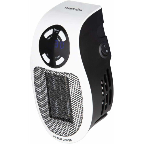 Warmlite Warmlite WL44014N Personal PTC Heater, 15-30 Celsius, LED Display,500W