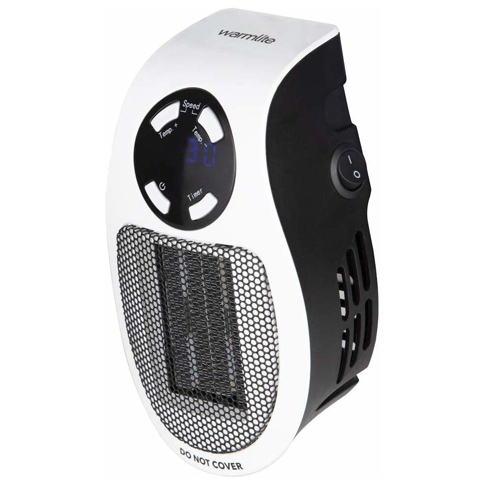 Warmlite WL44014N Personal PTC Heater, 15-30 Celsius, LED Display,500W