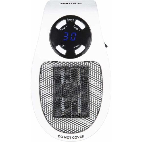 Warmlite Warmlite WL44014N Personal PTC Heater, 15-30 Celsius, LED Display,500W 1