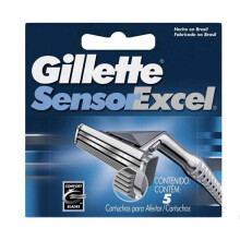 Gillette Sensor Excel Shaving Blade Refills - 5 Pack for Men (All Skin Types)