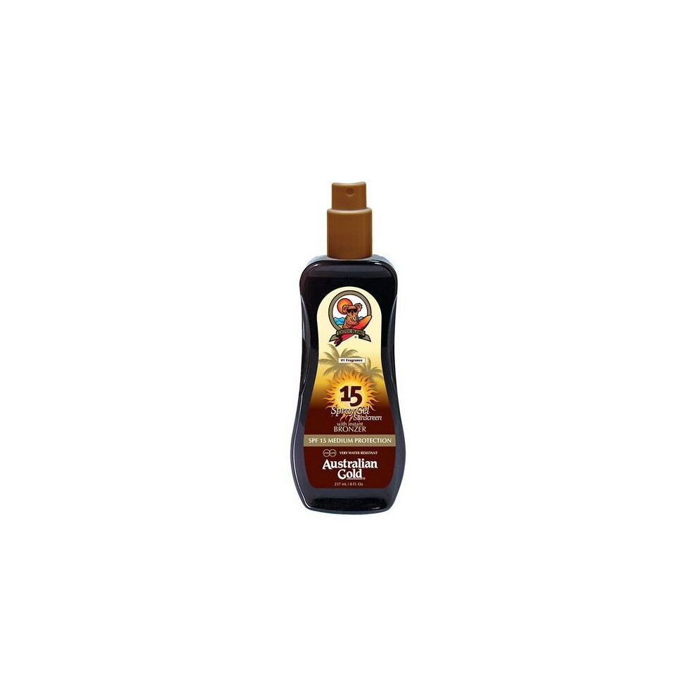 Spray Sun Protector Instant Bronzer Australian Gold SPF 15 (237 ml)