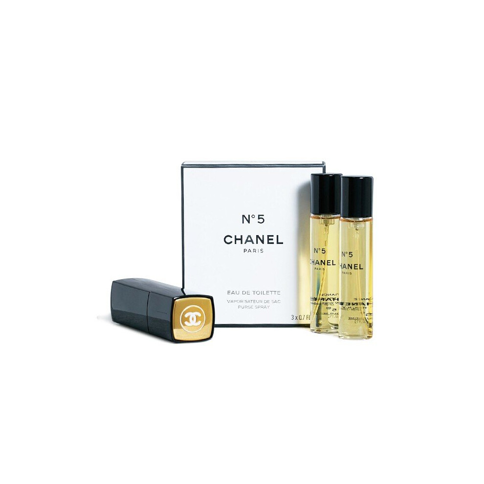 Chanel No.5 Eau de Toilette Purse Spray 3 x 20ml